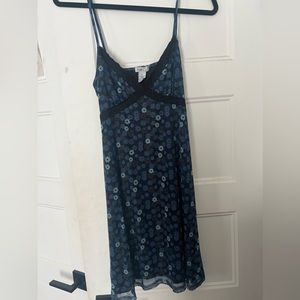 Blue flowery dress